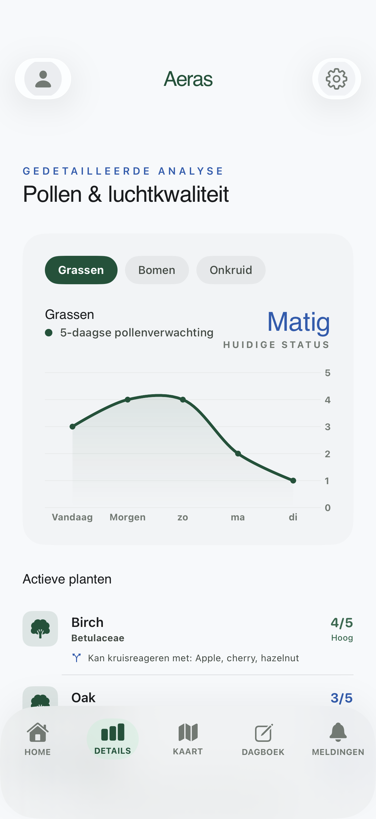 Een verwachting voor mensen met hooikoorts — Aeras